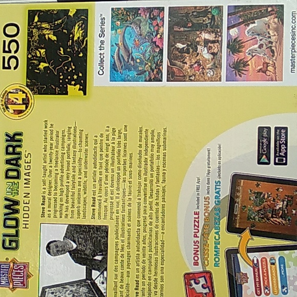 🦊 MasterPieces Glow in the Dark HIDDEN IMAGES WILDLIFE - Picture 2 of 14